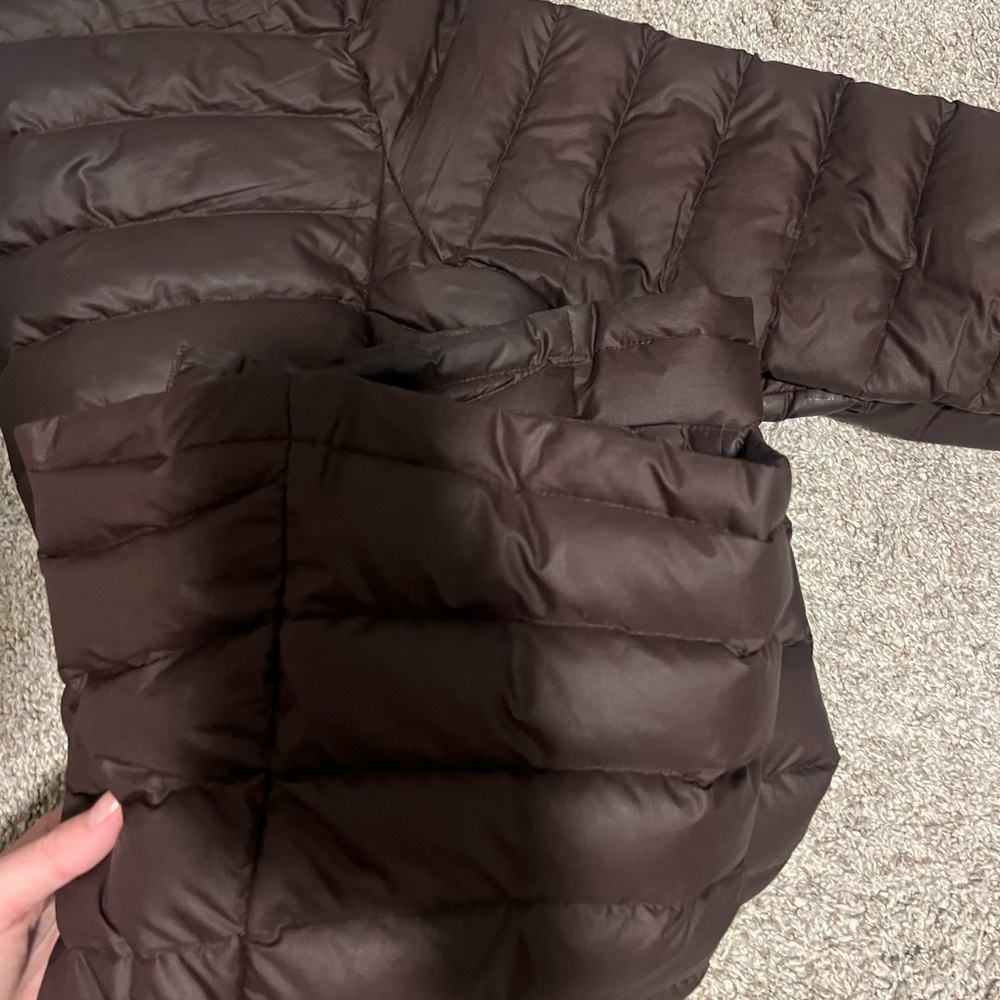 Women's Brown Puffer Jacket - Picture 6 of 9